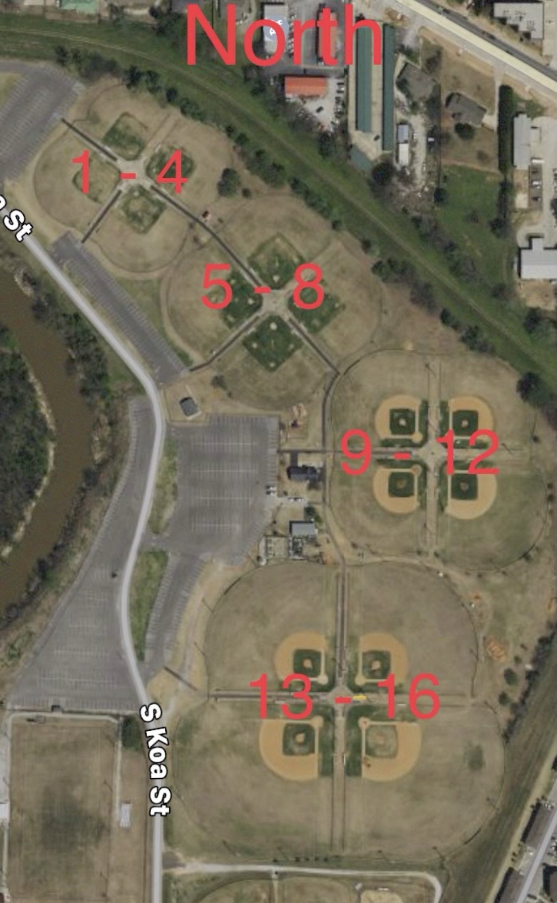 Jenks Youth Baseball Complex documentary photograph