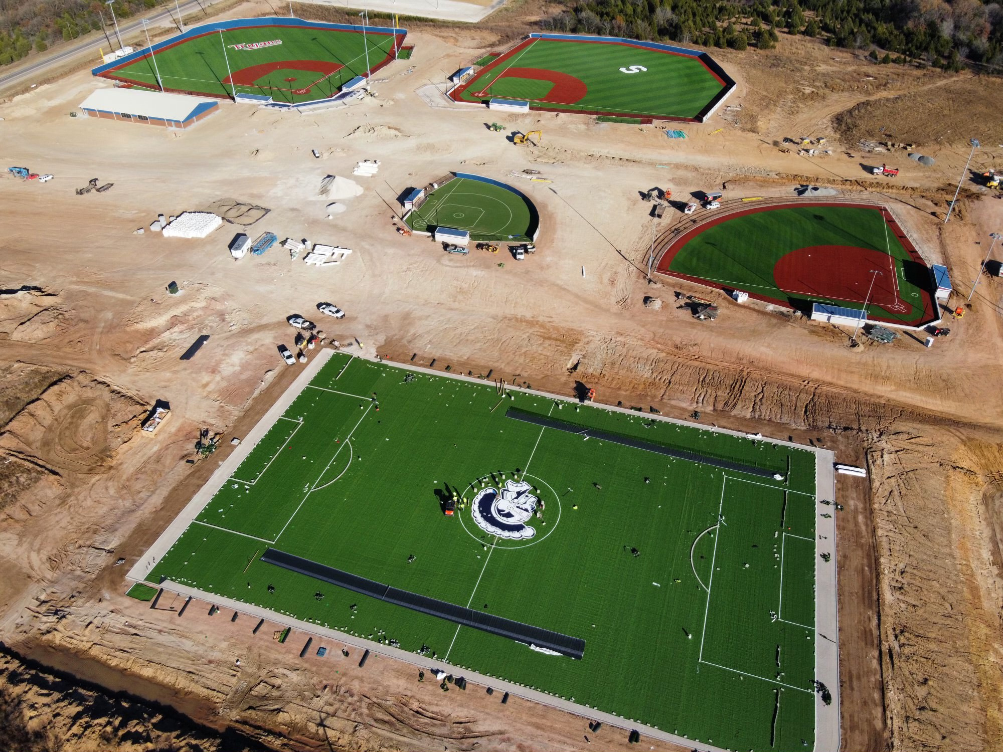 Brian Crawford Memorial Sports Complex aerial view