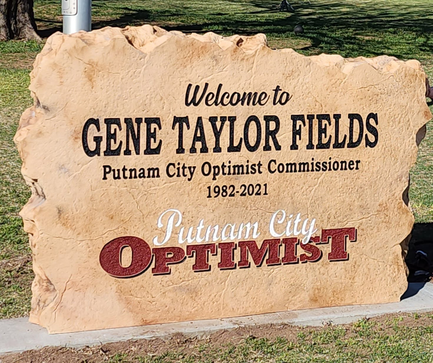 Gene Taylor Fields Putnam City Optimist monument