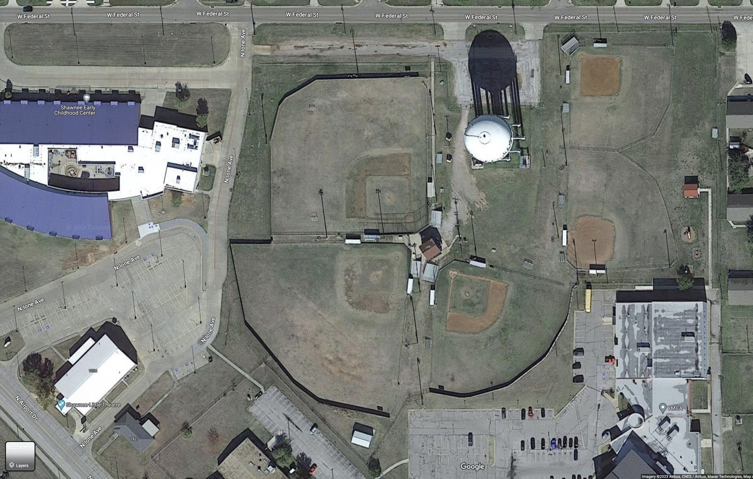 Lions Club Park YMCA aerial