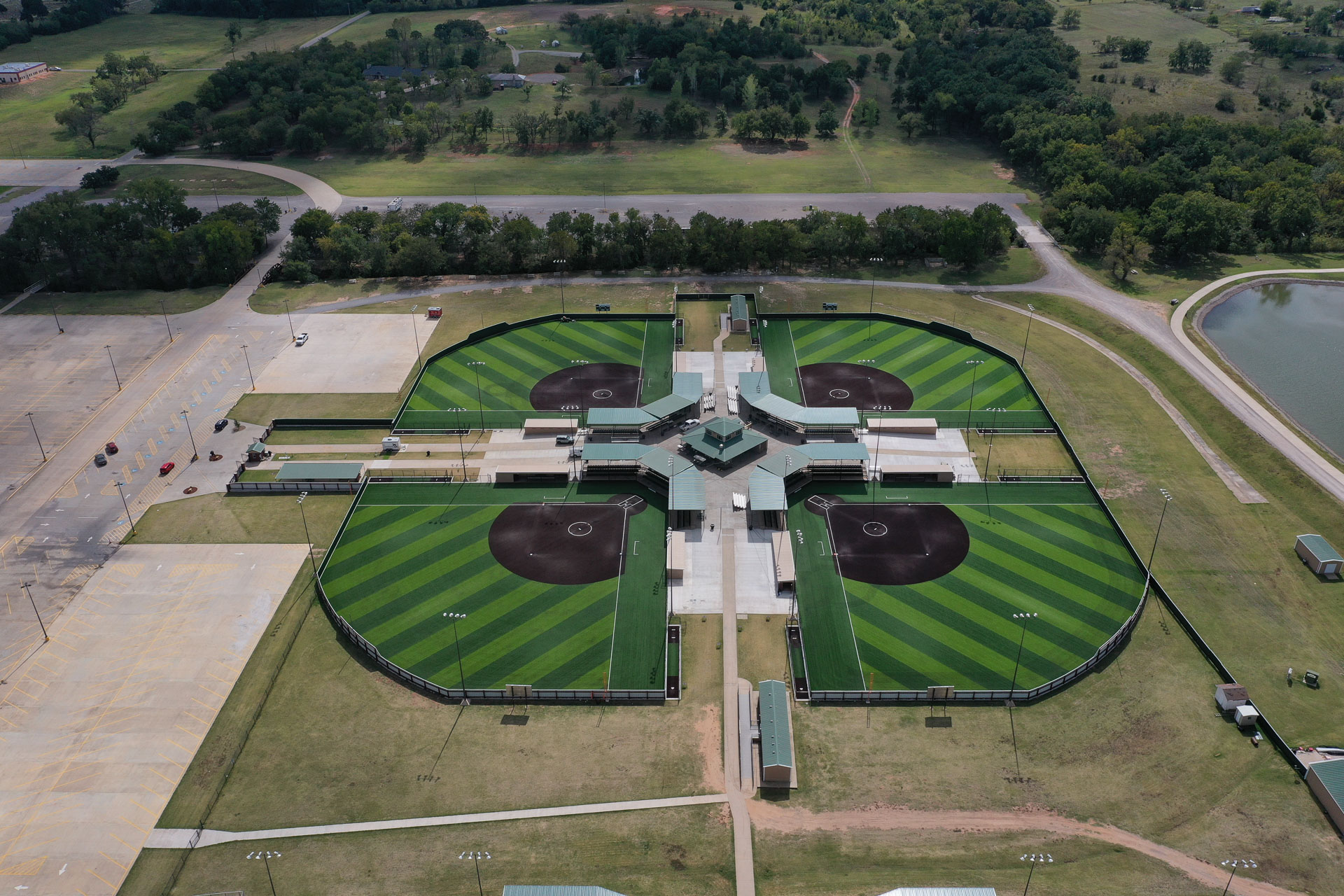 FireLake Casino Sports Complex Fields aerial view