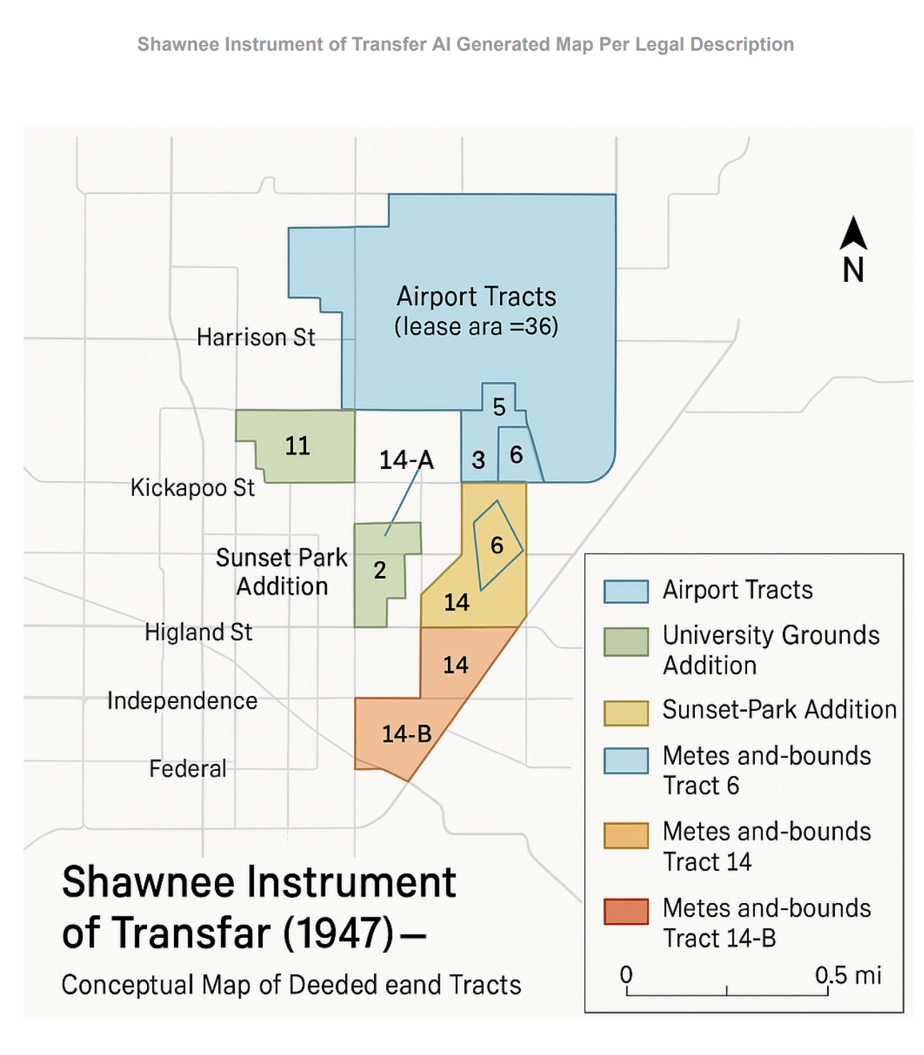 Lions Club Ballfields Instrument of Transfer conceptual map