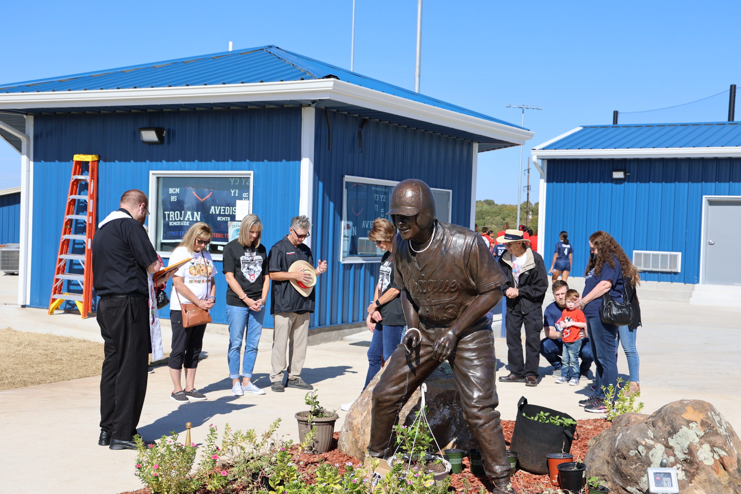 Opening ceremony at the Brian Crawford Memorial Sports Complex